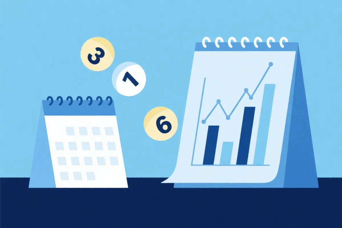 开奖数据与时间日历示意图